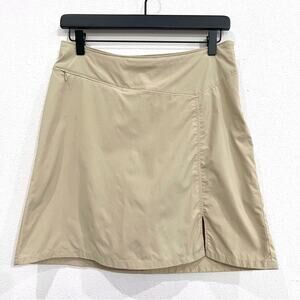 Patagonia Khaki Tennis Golf Mini Skirt Skort w/ Shorts - Size 6 - Tenniscore